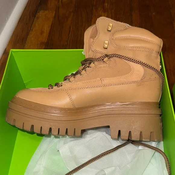 Sam Edelman Kace Tan Women's Hiking Boots - Picture 3 of 6